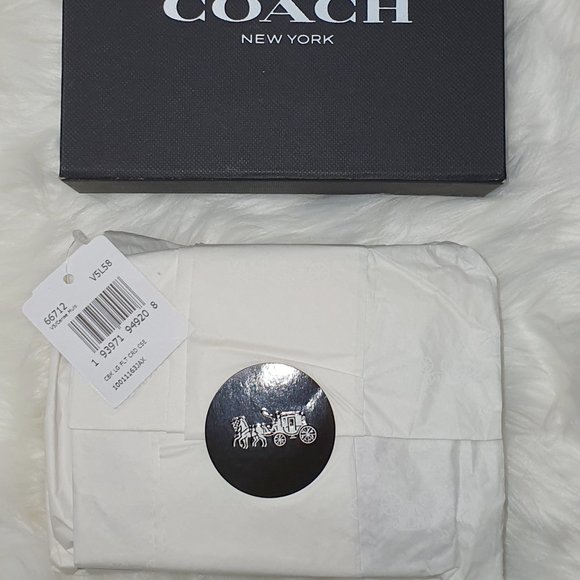 Coach NWT Large Leather Card Case Zipper Wallet Colorblock - Picture 12 of 12